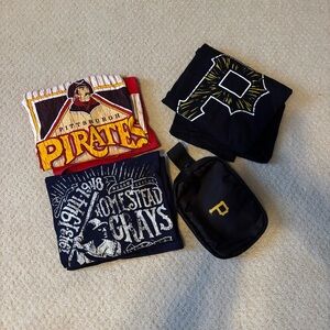 Pittsburgh Pirates t shirt belt bag bundle